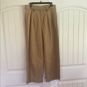 Madewell Tan Wide Leg Pants
